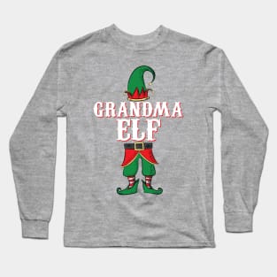 Grandma Elf - Matching Family Christmas graphic Long Sleeve T-Shirt